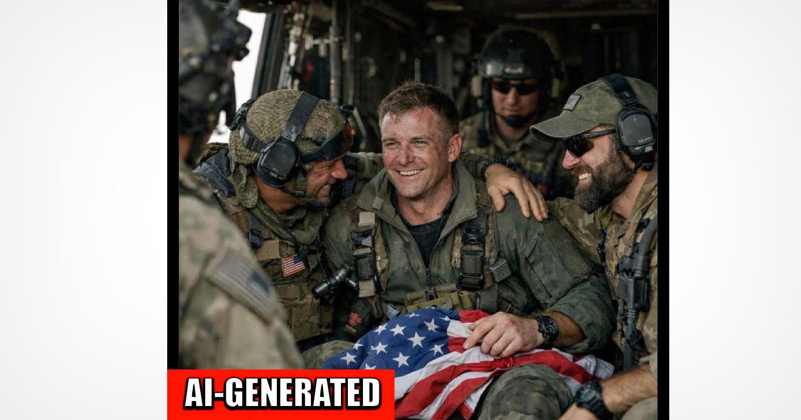 Governor of Texas Shares Fake AI Photo of Rescued American Soldier