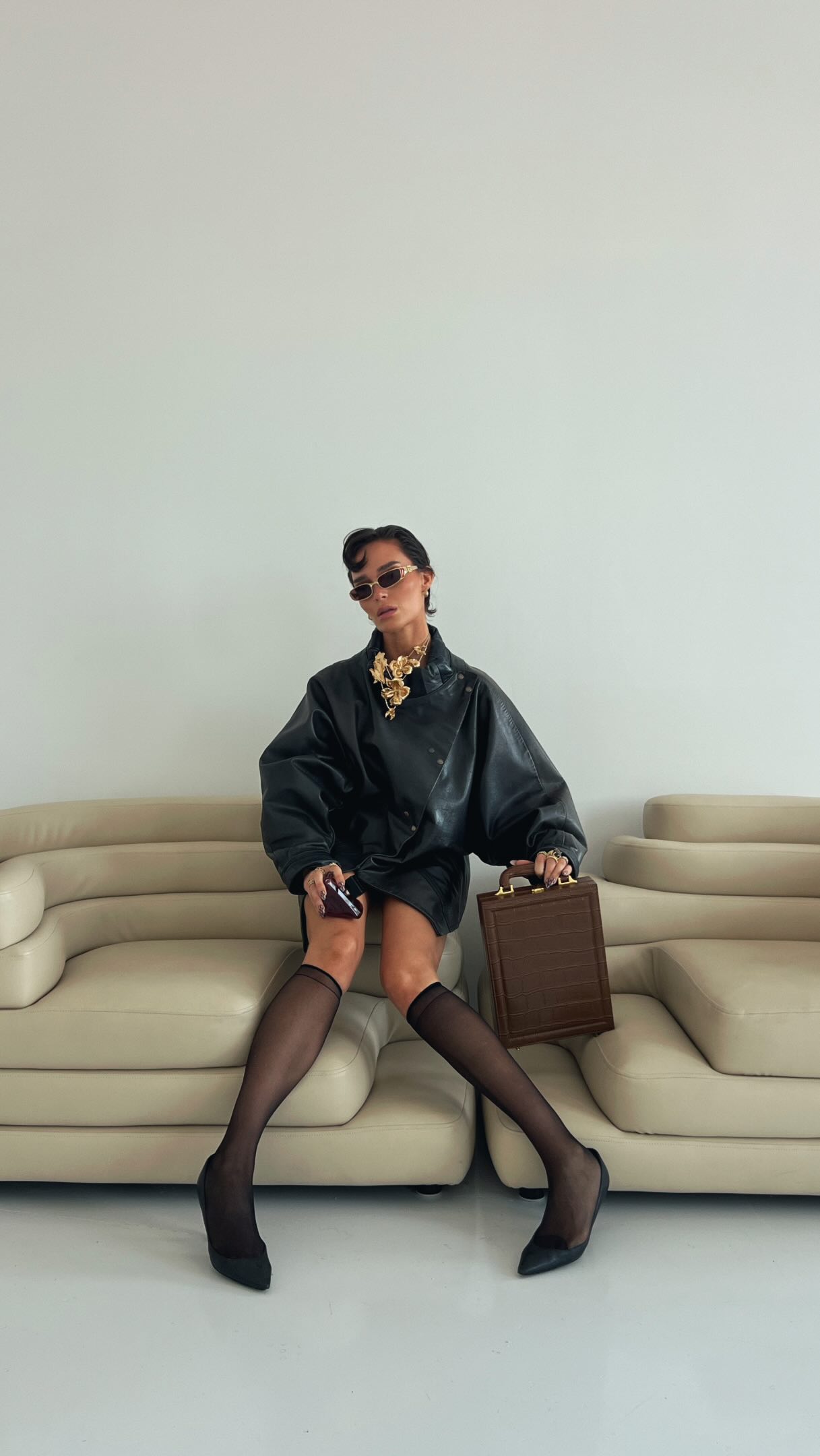 The leather jacket: your 10-minute muse when time is gone